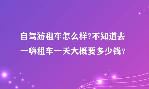 自驾游租车怎么样?不知道去一嗨租车一天大概要多少钱？