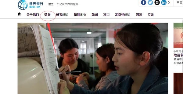 怎么在世界银行官网查找全球GDP历年排名？