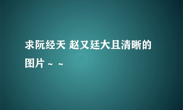 求阮经天 赵又廷大且清晰的图片～～