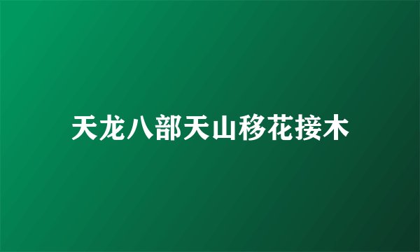 天龙八部天山移花接木