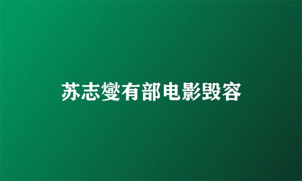 苏志燮有部电影毁容