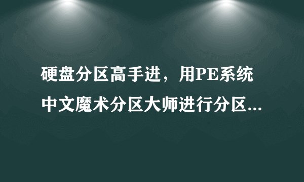 硬盘分区高手进，用PE系统中文魔术分区大师进行分区出现磁盘重叠！
