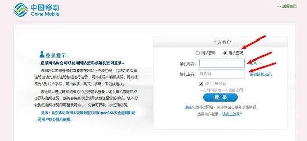 怎样在网上营业厅查询北京移动缴费记录