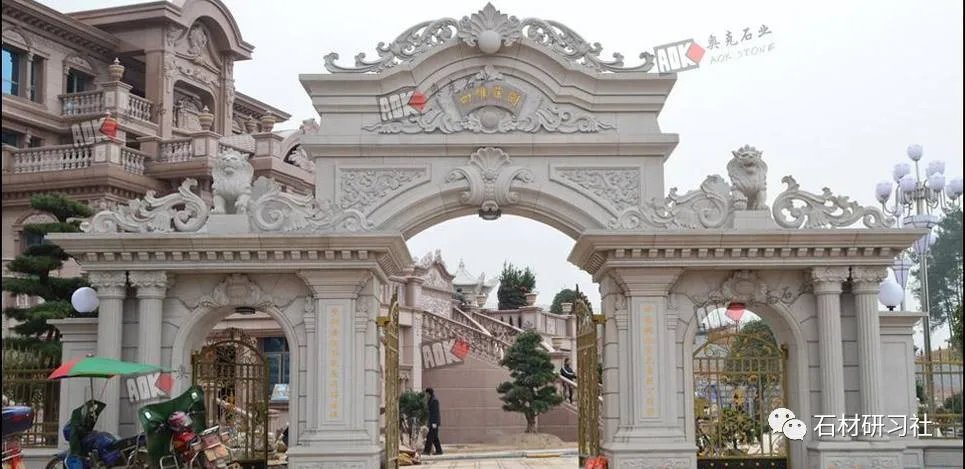 别墅围墙大门石柱设计案例大全