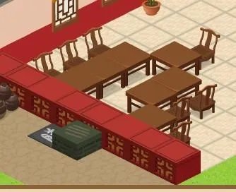 QQ餐厅6级12张座子最佳摆法