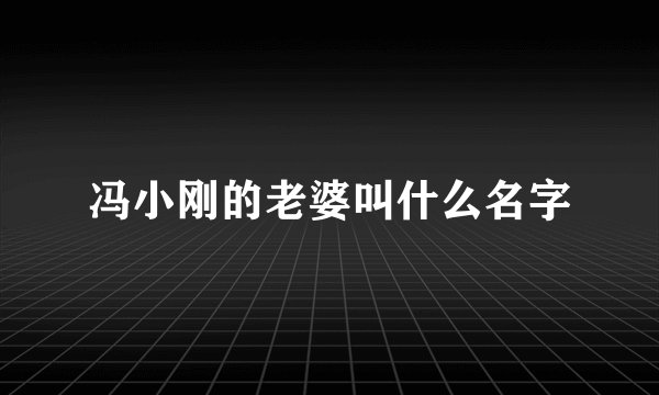 冯小刚的老婆叫什么名字