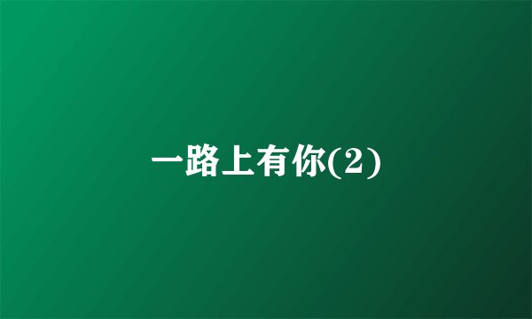 一路上有你(2)