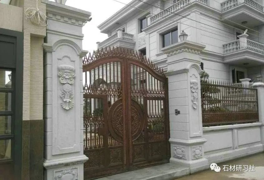 别墅围墙大门石柱设计案例大全