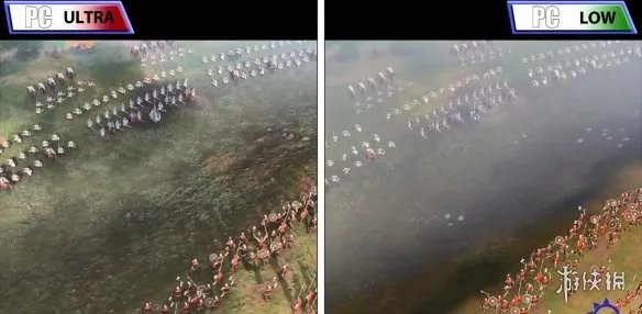 RTS大作《帝国时代4》PC低画质vs高画质同屏对比!
