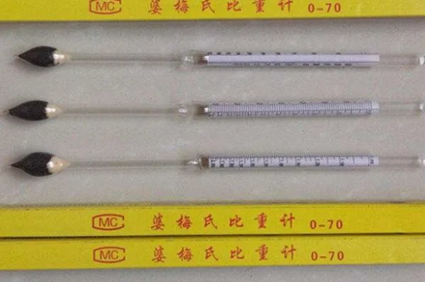 婆美氏比重计怎么读数