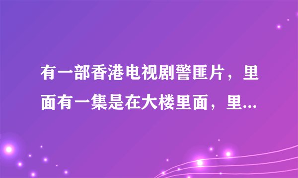 有一部香港电视剧警匪片,里面有一集是在大楼里面,里面有三 四个警察是便宜的。