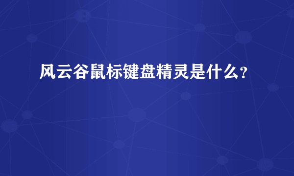 风云谷鼠标键盘精灵是什么？