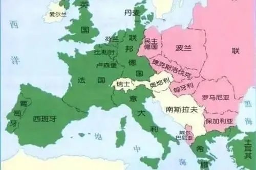 南联盟国家地图?
