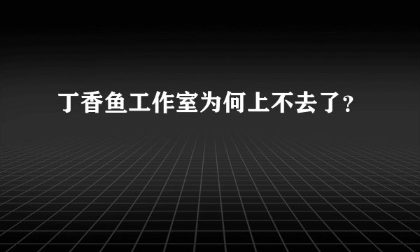 丁香鱼工作室为何上不去了？
