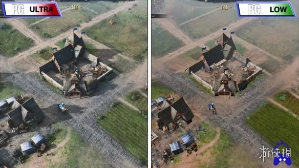 RTS大作《帝国时代4》PC低画质vs高画质同屏对比!
