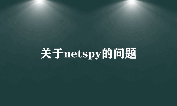 关于netspy的问题