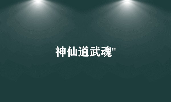 神仙道武魂