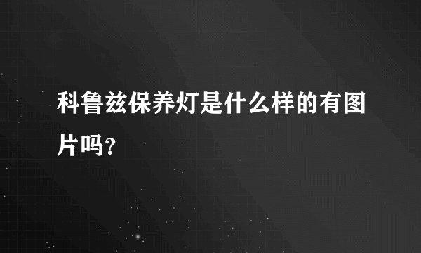 科鲁兹保养灯是什么样的有图片吗？