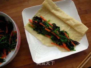 清淡蔬菜卷