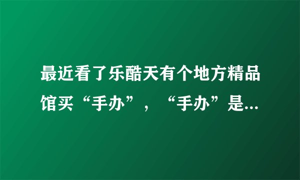 最近看了乐酷天有个地方精品馆买“手办”，“手办”是什么？跪求
