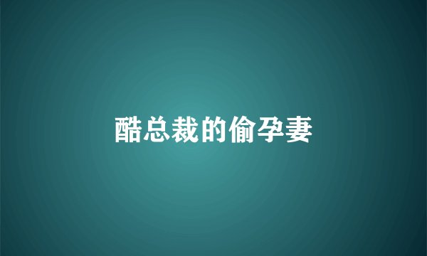 酷总裁的偷孕妻