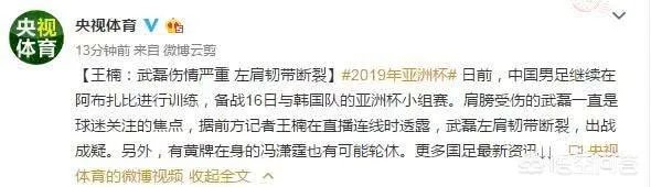 里皮直言:武磊不会出战与韩国队的比赛,但是肯定会踢淘汰赛。你认为他该带伤坚持吗?