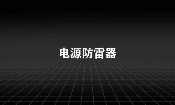 电源防雷器
