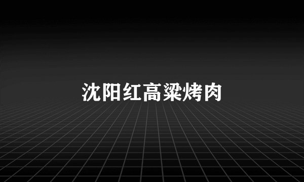 沈阳红高粱烤肉