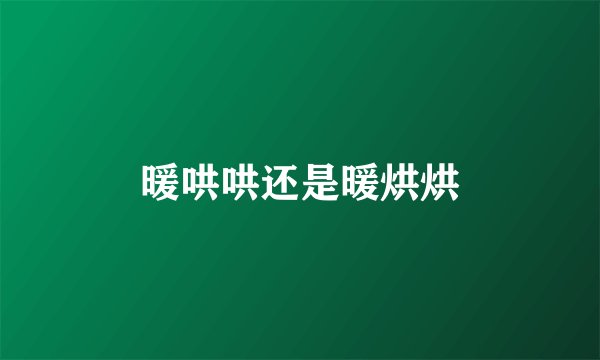 暖哄哄还是暖烘烘