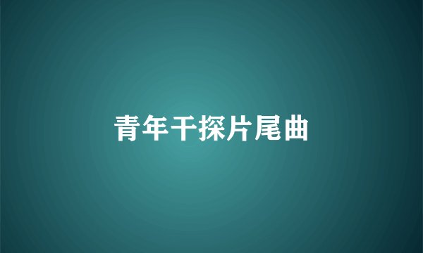 青年干探片尾曲