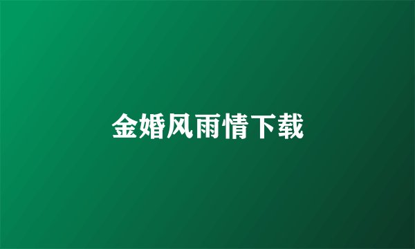 金婚风雨情下载