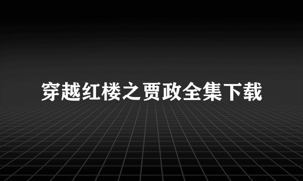 穿越红楼之贾政全集下载