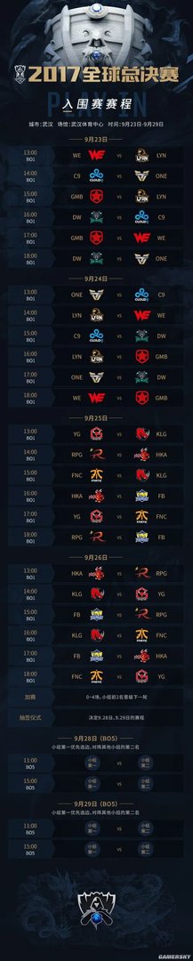 《英雄联盟（LOL）》S7总决赛主题曲及赛程公布 即将在中国打响