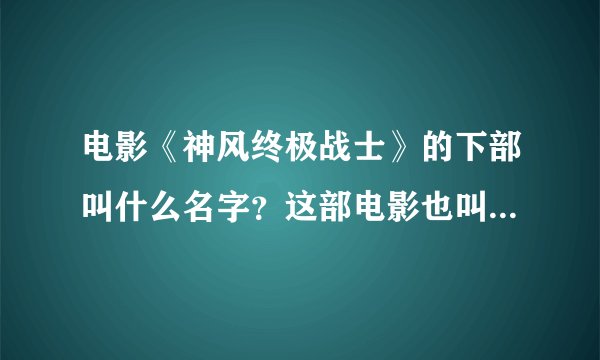 电影《神风终极战士》的下部叫什么名字？这部电影也叫做《最后的风宗》、《风之子》什么的、不知道第二部