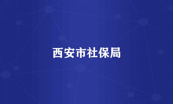 西安市社保局