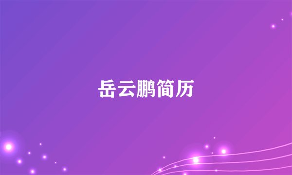 岳云鹏简历