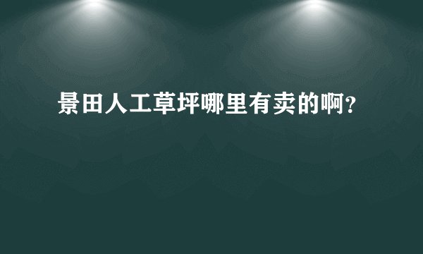 景田人工草坪哪里有卖的啊?