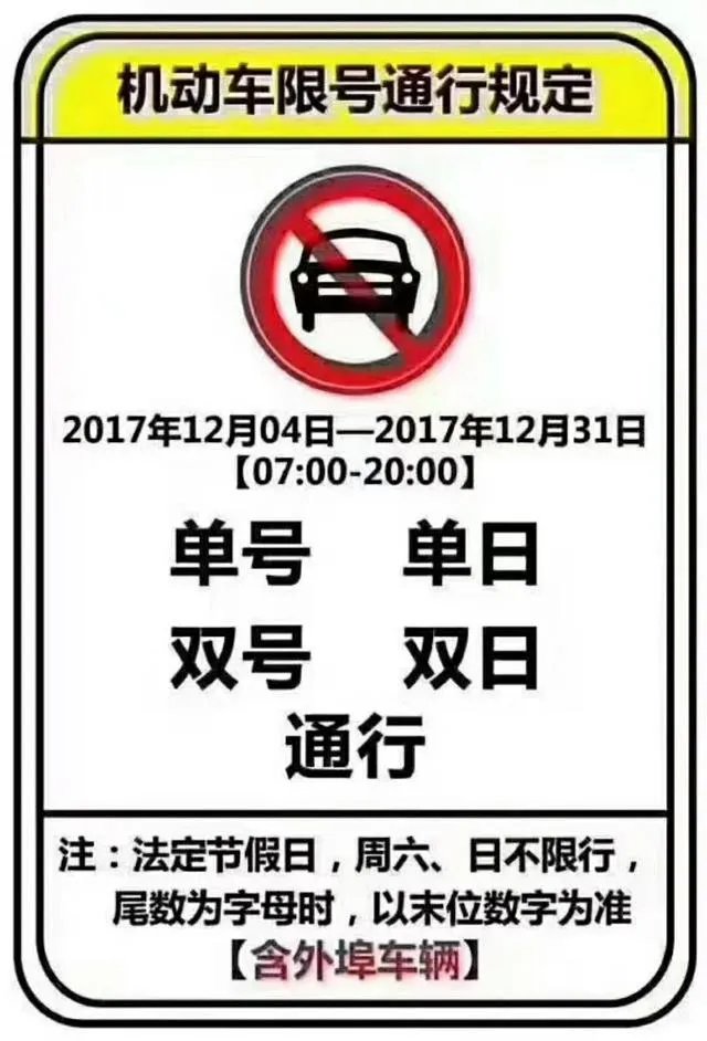 如何看待郑州在12月4日实行单双号限行?