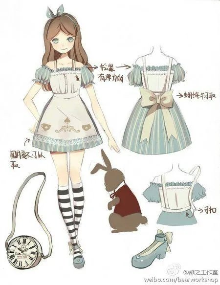 如何画动漫人物的衣服？