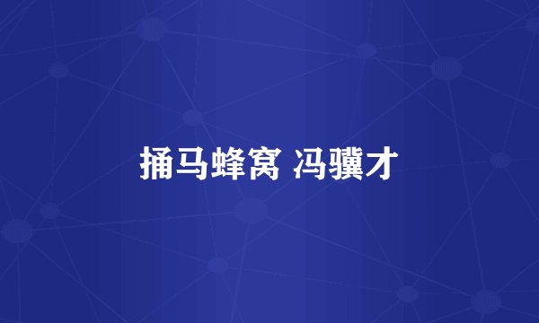 捅马蜂窝 冯骥才