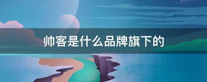 帅客是什么品牌旗下的