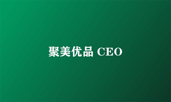 聚美优品 CEO