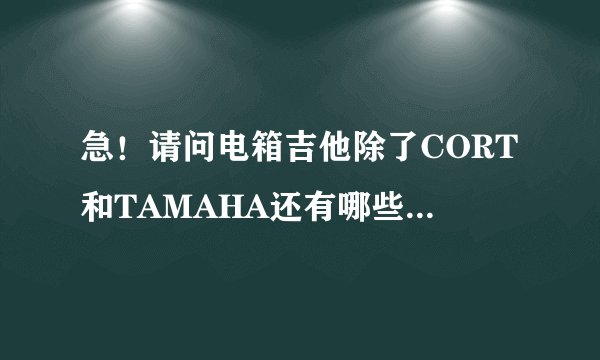 急!请问电箱吉他除了CORT和TAMAHA还有哪些牌子的不错?