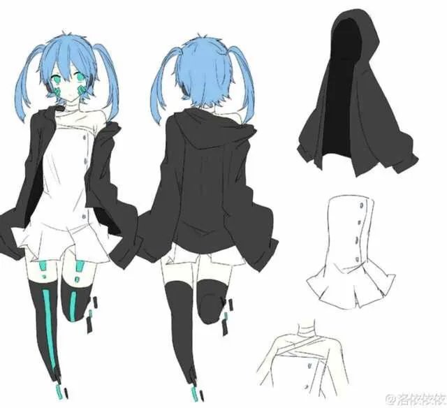 如何画动漫人物的衣服？