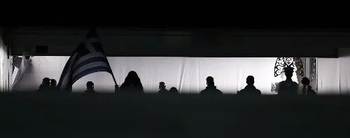 图文：2014索契冬奥会开幕式 希腊代表团入场