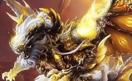 一个很酷的带翅膀金色龙的QQ头像