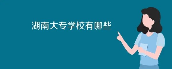 湖南大专学校有哪些