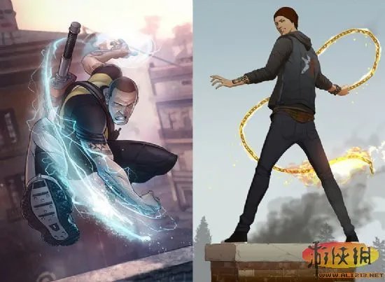 《恶名昭彰:私生子》VS《恶名昭彰2》画面对比