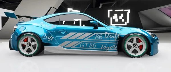 《极限竞速地平线4》丰田GT86炫彩蓝涂装
