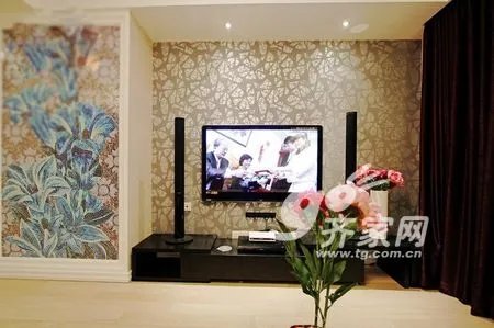 89平米2居时尚浪漫婚房 超炫马赛克拼图墙